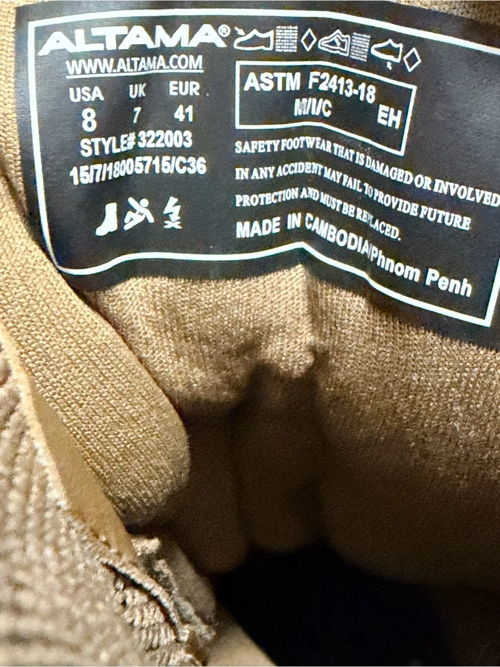 Altama Men's Tactical Boot in Coyote/Tan